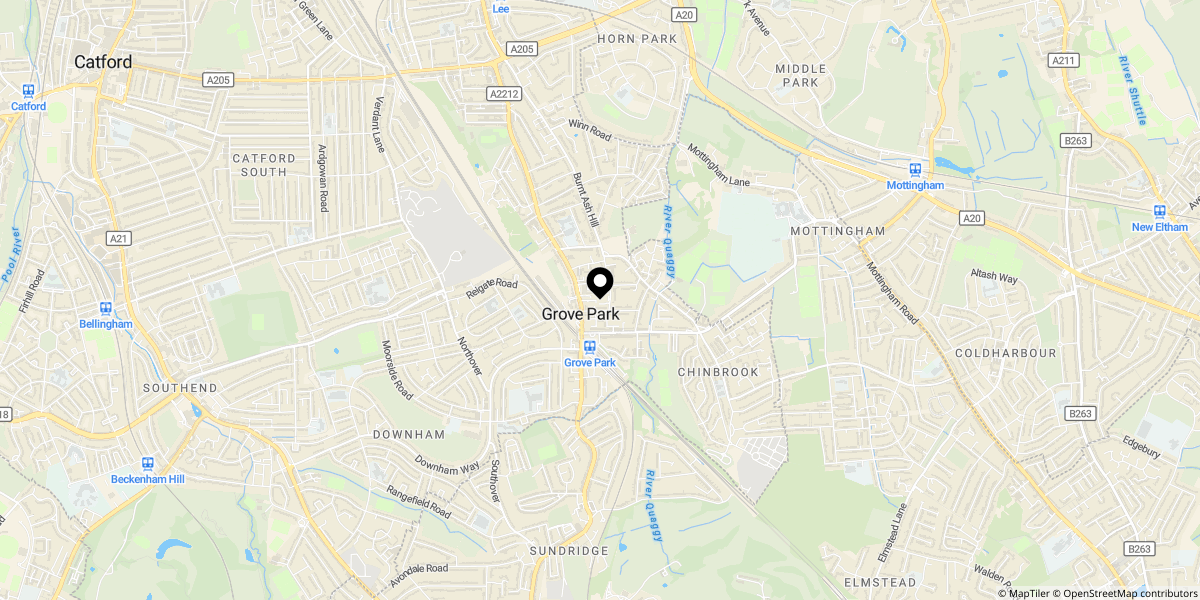 Approximate location of Luffman Road, London, SE12 9SX
